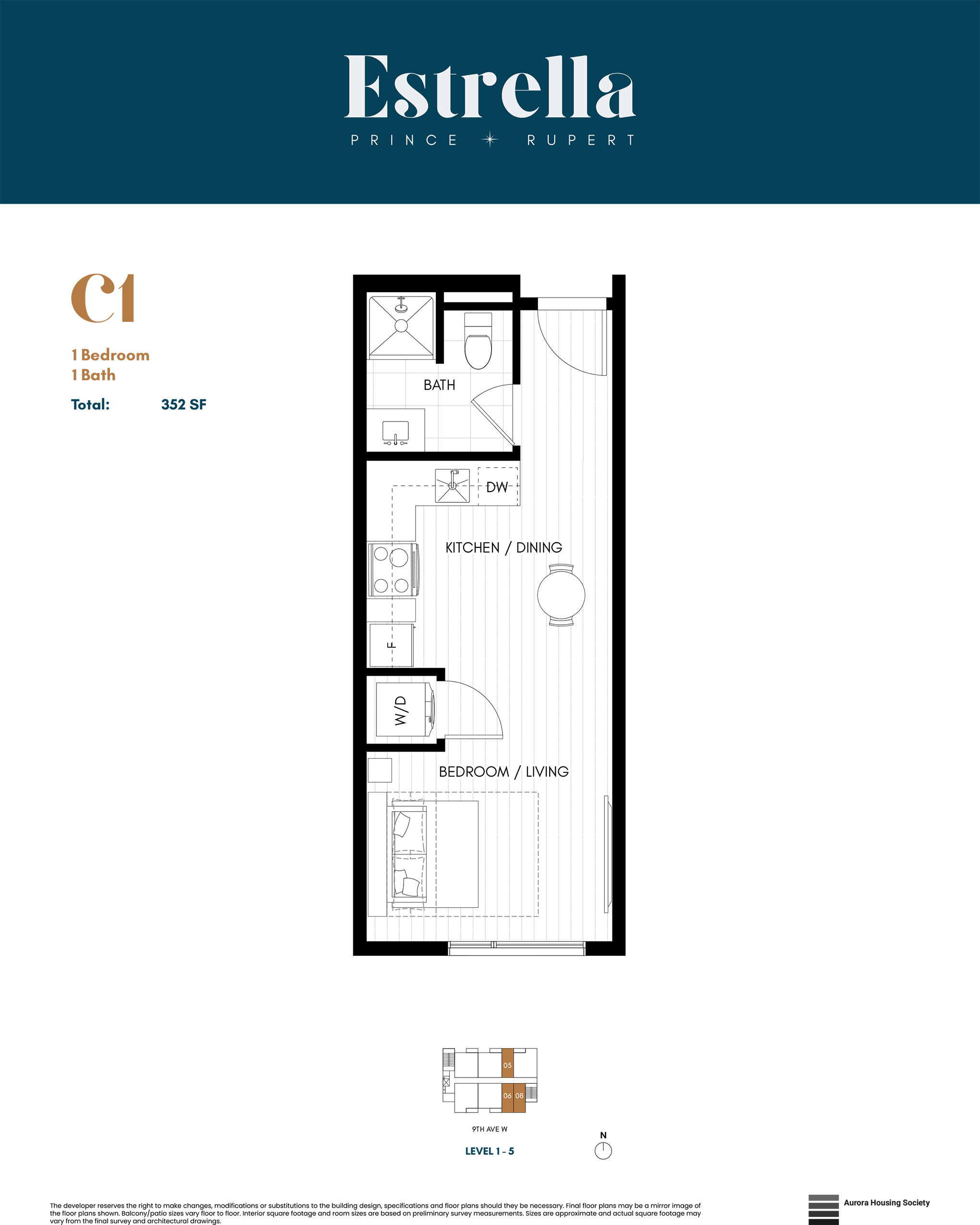 Estrella Studio Floorplan